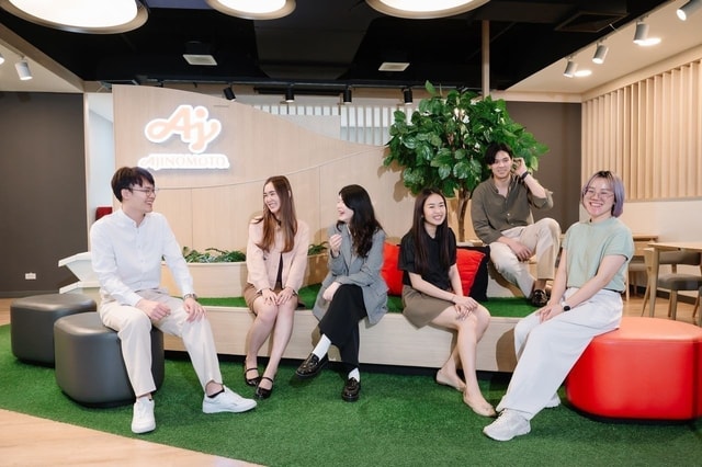 พื้นที่ทำงานเปิดของ Ajinomoto กรุงเทพ - บริษัทชั้นนำในไทย