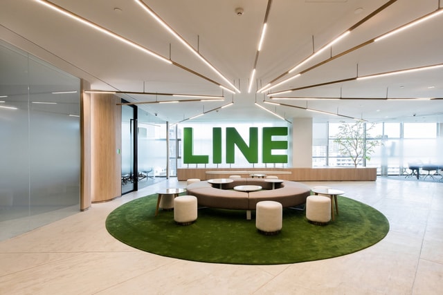พื้นที่ต้อนรับ LINE ประเทศไทย - TOP50 บริษัทน่าทำงานที่สุด