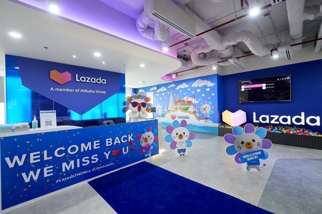พื้นที่ทำงานเปิดของ Lazada กรุงเทพ - บริษัทชั้นนำในไทย
