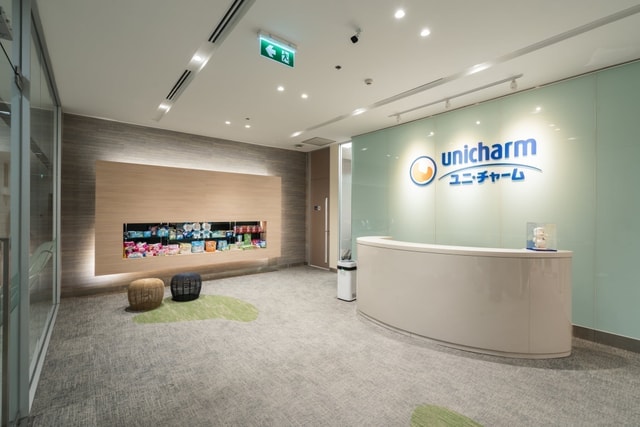 พื้นที่ต้อนรับ Unicharm ประเทศไทย - TOP50 บริษัทน่าทำงานที่สุด