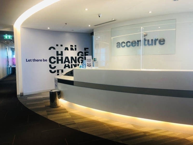Accenture Bangkok open-plan workspace — leading Thai employer