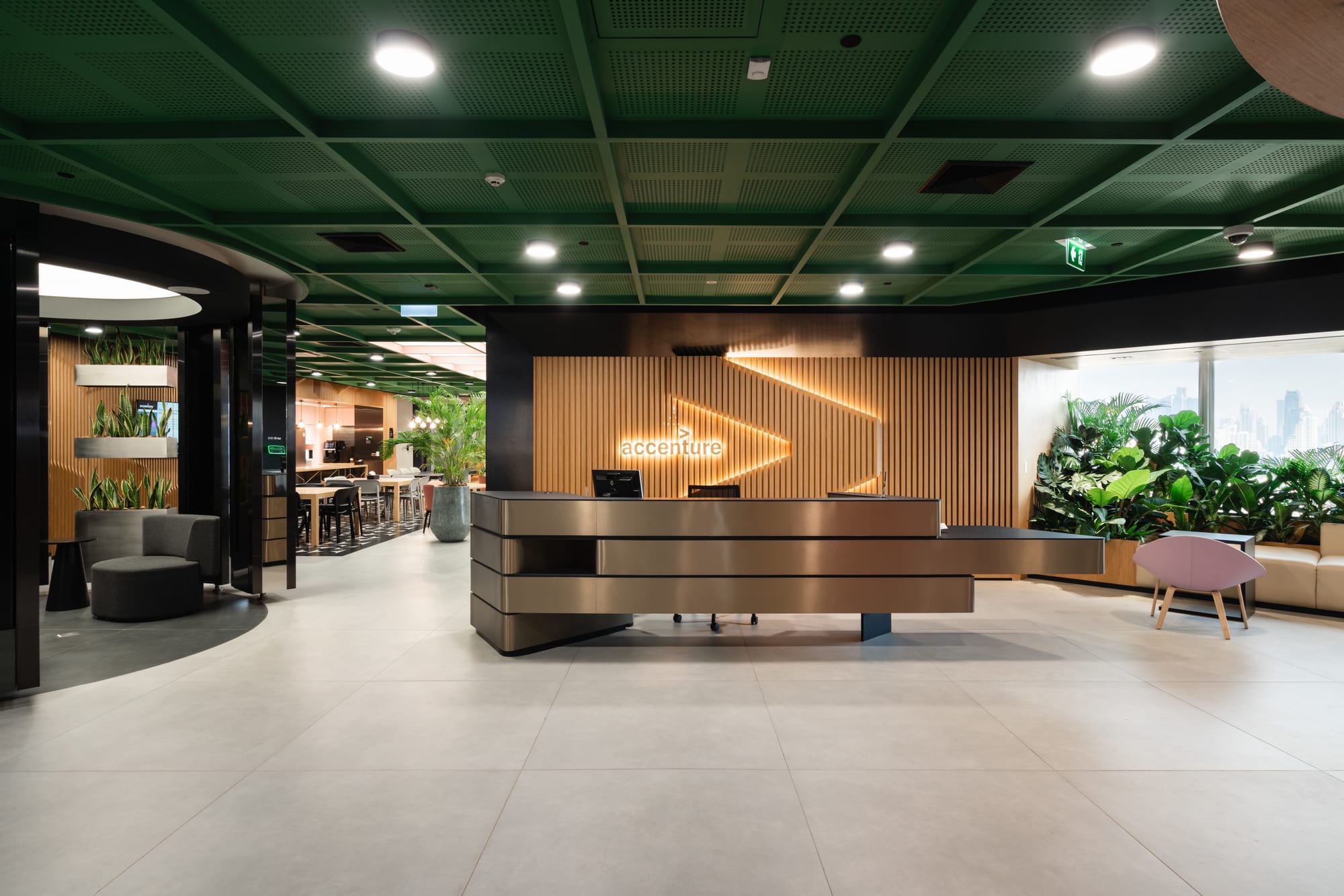 Accenture Thailand lounge and breakout space — top employer Thailand