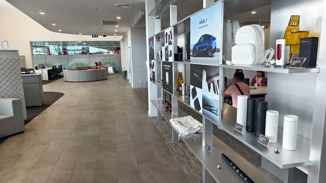 Tesla Thailand lounge and breakout space — top employer Thailand